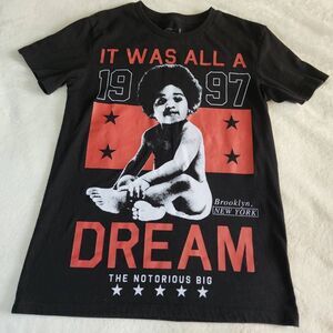 Brooklyn Mint The Notorius BIG Black Graphic Tshirt Size Small